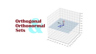 Orthogonal  Orthonormal Sets  Linear Algebra  FCDS [upl. by Swayne]