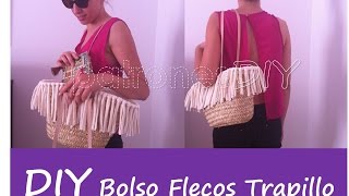 patrones DIY TUTORIAL BOLSO FLECOS [upl. by Nnaeilsel]