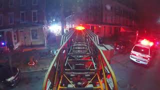 GoPro Tiller View House Fire Down a Tight Street [upl. by Cavit550]