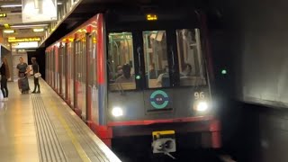 Trains from DLR arrive and depart from Woolwich Arsenal station [upl. by Helli]