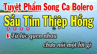 Karaoke Tuyệt Phẩm Bolero Song Ca Bolero 2024  Sầu Tím Thiệp Hồng  Con Đường Xưa Em Đi [upl. by Asilej]