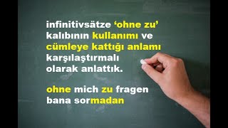 infinitivsätze mit ohne zu [upl. by Julio]