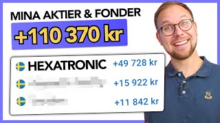 Mina aktier amp fonder i Oktober på Avanza Hexatronic aktie RUSAR [upl. by Aisyla]