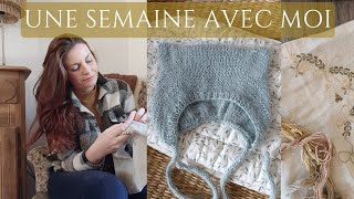 Weekly VLOG  Coin couture  bonnet Ourson et Point de croix de Noël [upl. by Michel941]