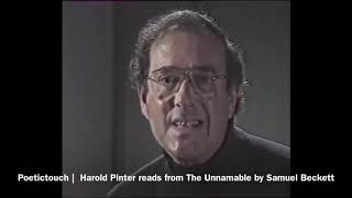 Harold Pinter reads the final lines of The Unnamable by SamuelBeckett Broadcast 8 February 1990 [upl. by Esinyl]