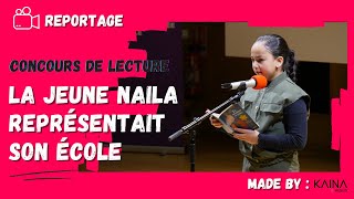 Concours de lecture 2024  Naila Hajib 10 ans représentait lécole AntoineBalard à Montpellier [upl. by Yelnet]