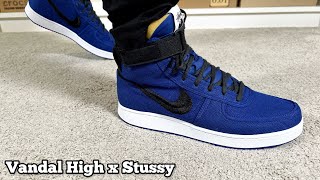 Nike Vandal High x Stussy Reviewamp On foot [upl. by Nylesaj]