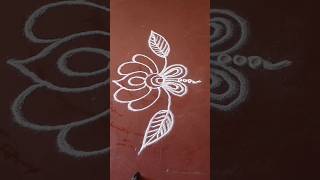 Different flower design simple and easy daily muggulu [upl. by Anitsirc38]