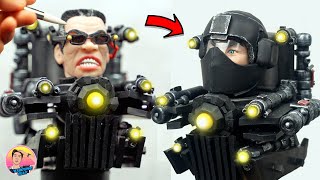 Making GMan Upgraded from Skibidi 72 part 2 with Polymer Clay [upl. by Aniad]