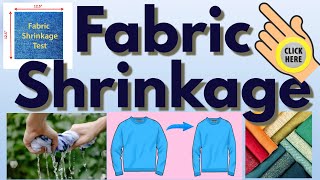 Fabric Shrinkage Test  Sanforization Process [upl. by Lepine]