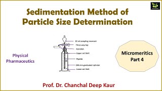 Sedimentation Method of Particle Size Determination Micromeritics Part 4 [upl. by Wystand279]