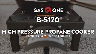 GasOne High Pressure Propane Cooker Model No B5120 [upl. by Bellina]