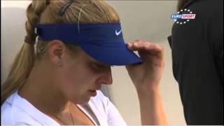 Sabine Lisicki Crying While Playing a Match  Video [upl. by Cordy]