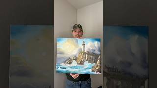 Lighthouse Painting shorts lighthouse art painting [upl. by Olethea890]