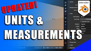 How to Change and Display Units of Measurement in BLENDER Updated for Blender 40 [upl. by Toiboid75]