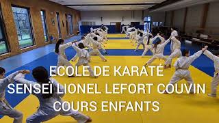 COURS ENFANTS À LÉCOLE DE KARATÉ VERTOU 2024 [upl. by Akcirehs612]