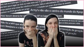 REAGINDO AS OPINIÕES IMPOPULARES DE VOCÊS SOBRE KPOP 1 [upl. by Argus]