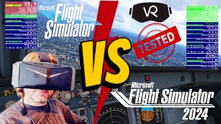 Microsoft Flight Simulator 2020 vs 2024 VR Comparison  TAA vs DLSS FPS TEST WHICH IS BETTER [upl. by Nesto]