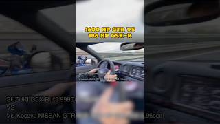 1600 HP GTR vs 186 HP GSXR [upl. by Ailicec227]