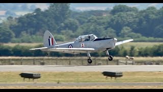 De Havilland DHC1 Chipmunk Mk22 arrival at RNAS Yeovilton Air Day 2018 [upl. by Arratoon436]