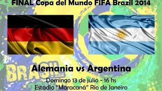 Alemania vs Argentina Final mundial 2014 JUEGO COMPLETO tv azteca [upl. by Dot]