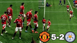 Man United 52 Leicester City Casemiro Rocket 🚀 GoalBruno Freekick Goal Garnacho Goal Highlights [upl. by Aihsram241]