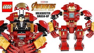 LEGO® Avengers Infinity War The Hulkbuster SmashUp 76104 w Bruce Banner Falcon amp Proxima Midnight [upl. by Anyale499]