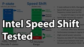 Intel Speed Shift Tested  Significant User Experience Improvements [upl. by Alyce730]