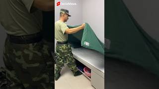 Army मैन की फुर्ती देख कर्नल हुआ खुश  army packing 🧳 shortsvideo [upl. by Horner]