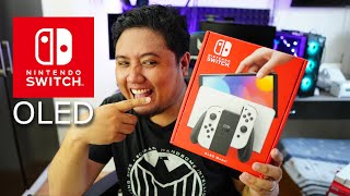 Nintendo Switch OLED Unboxing [upl. by Nivlek696]