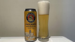 PAULANER MUNCHNER HELL  Munich Lager  Paulaner Brauerei Munich Bayern Germany  Live Review [upl. by Llenyar]