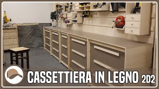 Cassettiera in legno 2d2  Falegnameria  Fai da te [upl. by Milurd297]