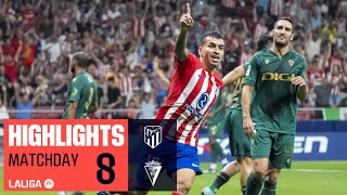 Resumen de Atlético de Madrid vs Cádiz CF 32 [upl. by Jessalin]