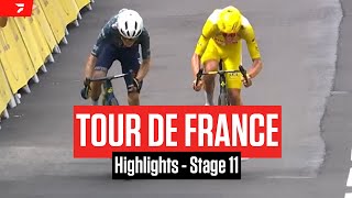 Tour de France 2024 Stage 11 Highlights [upl. by Godbeare]