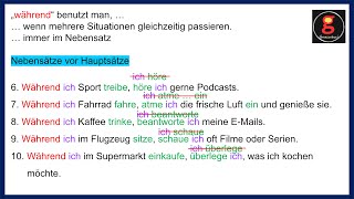 10 Sätze mit während nebensätze [upl. by Acinemod]