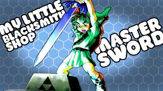 CRAFTING THE MASTER SWORD  My Little Blacksmith Shop Gameplay Update 008 [upl. by Anitteb]