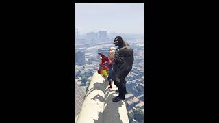 Gta 5 Epic Ragdoll Show Spiderman Vs Colour Minion Falls amp Fails in Gta V Part  17 gta shorts [upl. by Enimzzaj]