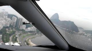 Approach in Rio with a Learjet 40XR [upl. by Ludwigg428]