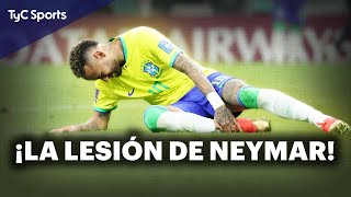 LA DURA LESIÓN DE NEYMAR EN LA DERROTA DE BRASIL ANTE URUGUAY 🔥 Eliminatorias Sudamericanas [upl. by Julietta]