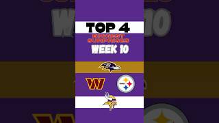 TOP 4 Biggest Surprises Up To Week 10 🤯 nfl football sports sundayfootball fyp [upl. by Anirbus]