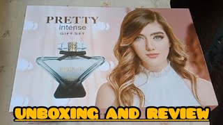 Reviewamp unboxing Intense pretty perfume setAmazing review about perfume set [upl. by Aknahs]