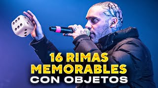 16 RIMAS MEMORABLES DEL FREESTYLE CON OBJETOS [upl. by Aitsirk159]