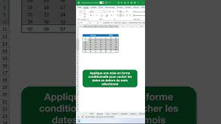 Créer un calendrier 2024 qui sactualise sur Excel [upl. by Peednama]