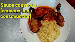 Comment préparer du couscous au poulet  recette facile à faire astuce sans couscoussier [upl. by Eldoree]