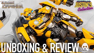 Bumblebee Transformers Rise of the Beasts Threezero DLX Diecast Unboxing amp Review [upl. by Eneleuqcaj]