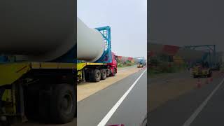 Windmill blades being transported on the highway windmill shorts [upl. by Philipa380]