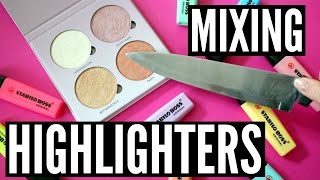 MIXING HIGHLIGHTERS  Stabilo ABH Colourpop Benefit Hourglass  Pastella28 [upl. by Anthia]