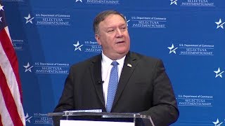 Secretary Pompeo Delivers Remarks at SelectUSA Investment Summit [upl. by Ecined]