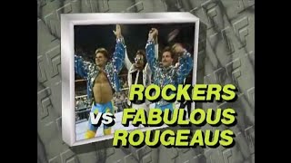 Rockers vs Fabulous Rougeau Brothers Wrestling Challenge May 21st 1989 [upl. by Egduj852]