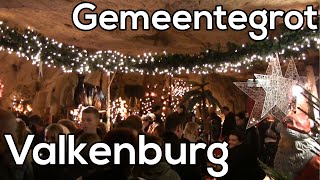 Kerstmarkt in Gemeentegrot Valkenburg [upl. by Aiuqal]